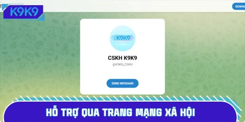 Hỗ trợ qua trang mạng xã hội (Telegram và Zalo) Hỗ trợ qua trang mạng xã hội (Telegram và Zalo)