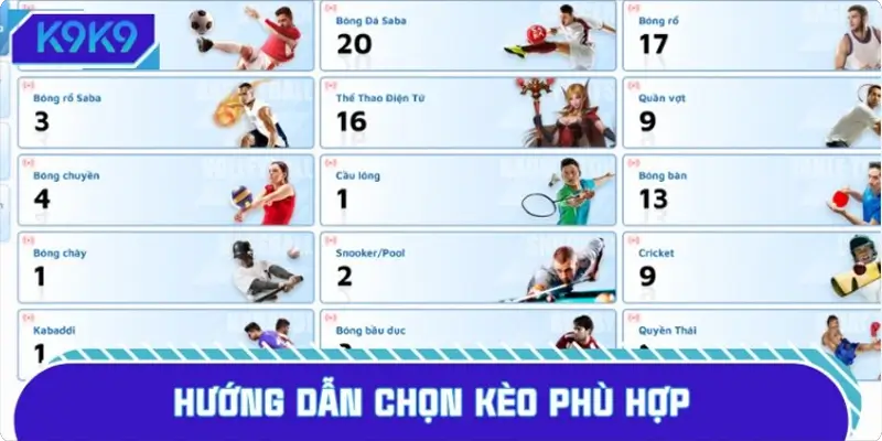 Hướng dẫn chọn kèo phù hợp với phong cách chơi